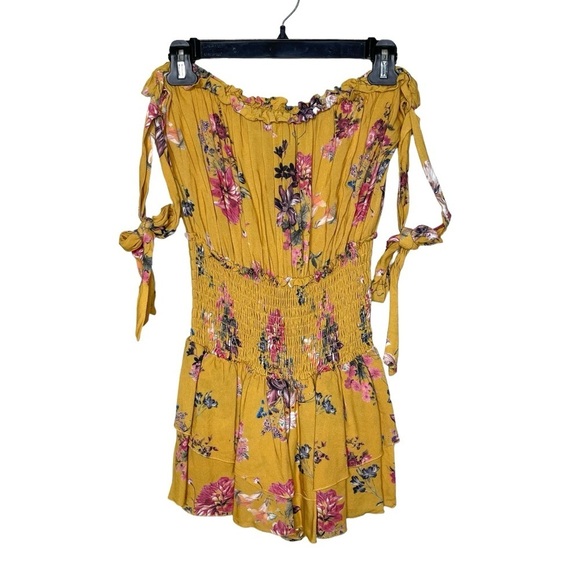Blue Life Ballerina Romper Yellow Floral Medium - Picture 8 of 16